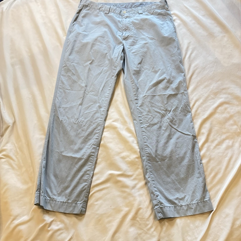 Polo Ralph Lauren Men's 36x30 Light‎ Blue Cotton Chino Suffield  Pant RN 41381